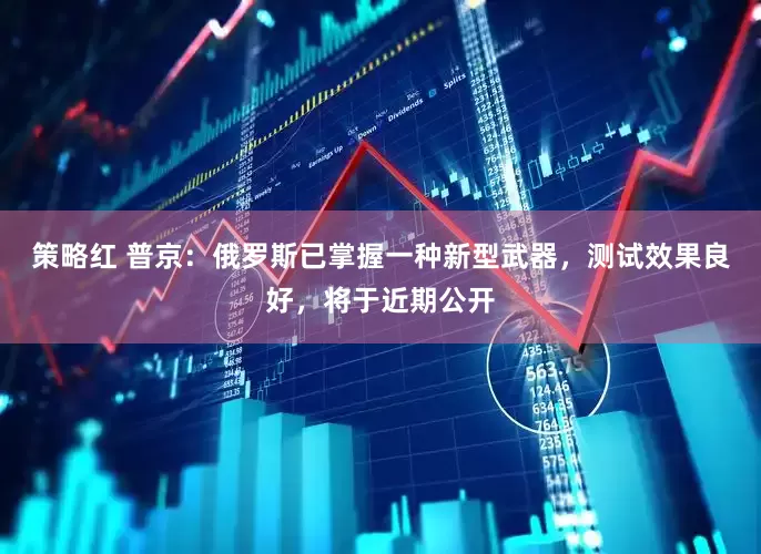 策略红 普京：俄罗斯已掌握一种新型武器，测试效果良好，将于近期公开