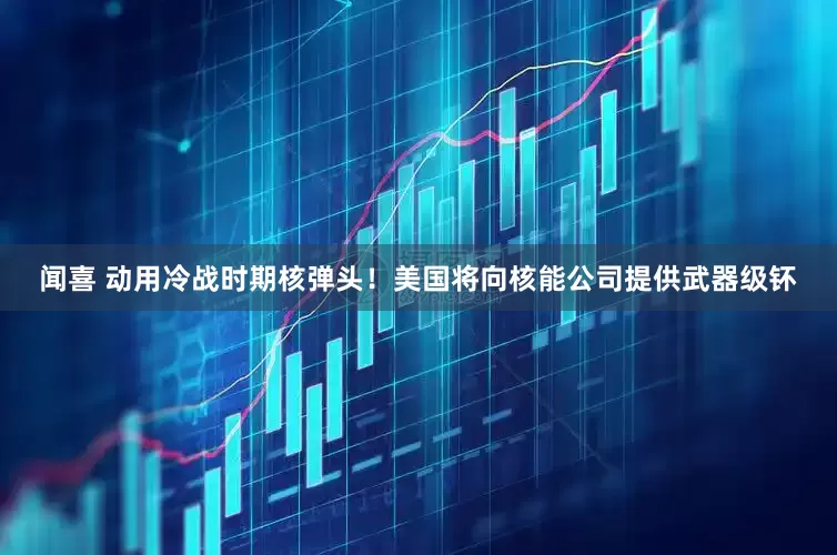 闻喜 动用冷战时期核弹头！美国将向核能公司提供武器级钚