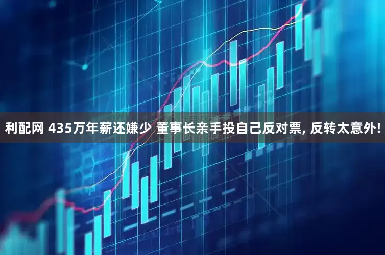 利配网 435万年薪还嫌少 董事长亲手投自己反对票, 反转太意外!
